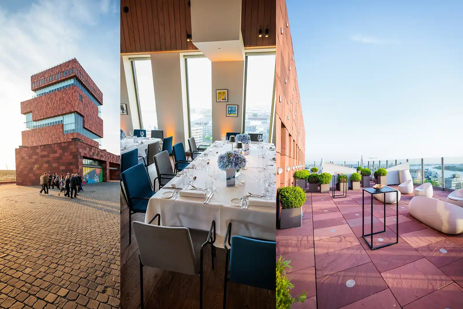 Realize Events MAS Museum Antwerpen Incentive Rooftop Dinner