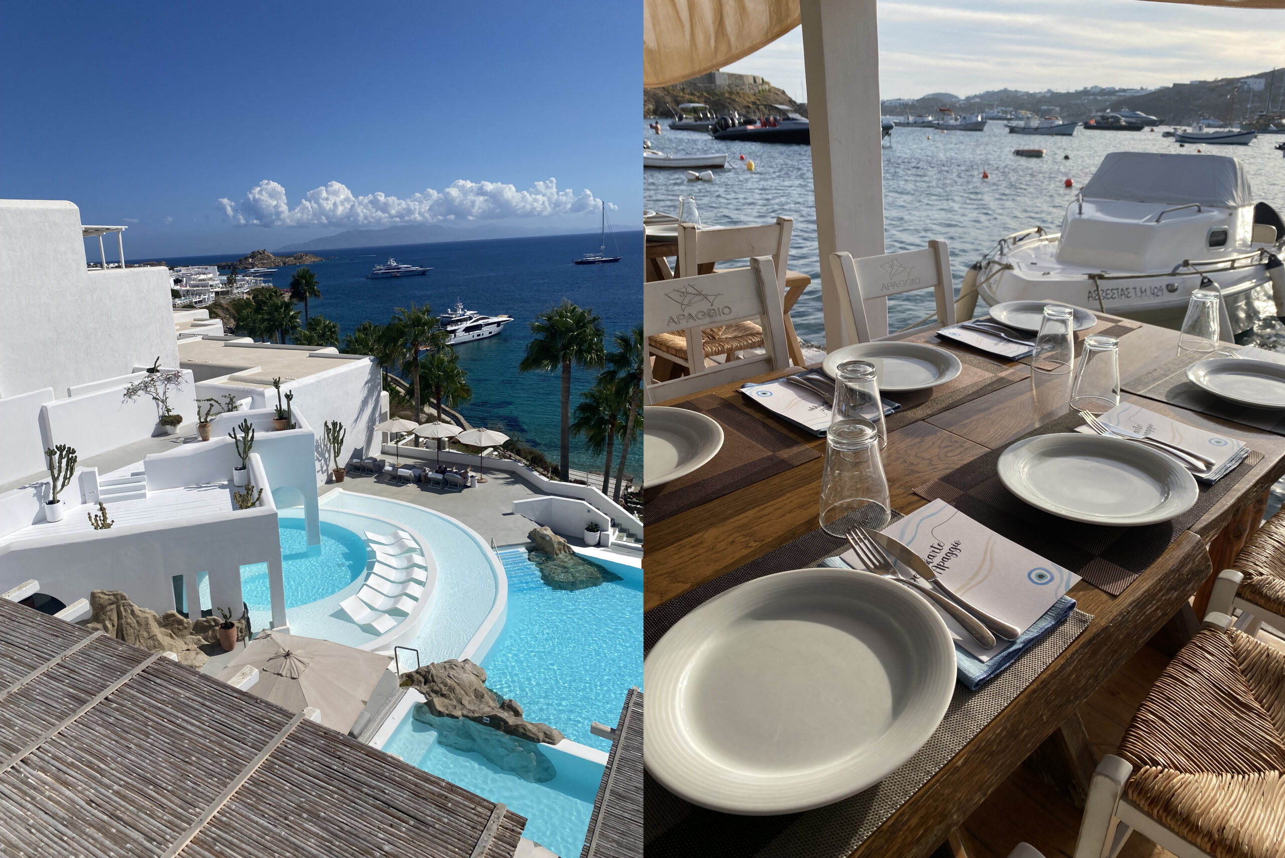 Realize Event Marketing Blog Griechenland Topdestination für Incentives - Maykonos Hotel mit Meerblick und Yachten